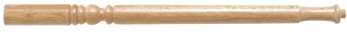 Gun Barrel hand-turned wooden spindle, 1100mm